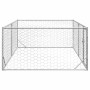 Perrera de exterior puerta acero galvanizado plateado 3x2x1 m de , Casetas para perros - Ref: Foro24-4105413, Precio: 111,78 ...
