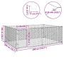Perrera de exterior puerta acero galvanizado plateado 3x2x1 m de , Casetas para perros - Ref: Foro24-4105413, Precio: 111,78 ...