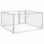 Perrera de exterior puerta acero galvanizado plateado 2x2x1 m de , Casetas para perros - Ref: Foro24-4105411, Precio: 90,02 €...
