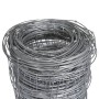 Valla de jardín de acero galvanizado plateado 50x1,25 m de vidaXL, Paneles de vallas - Ref: Foro24-149487, Precio: 57,77 €, D...