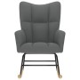 Silla mecedora de tela gris oscuro de , Mecedoras - Ref: Foro24-4016790, Precio: 120,50 €, Descuento: %