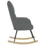 Silla mecedora de tela gris oscuro de , Mecedoras - Ref: Foro24-4016790, Precio: 120,50 €, Descuento: %