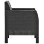 Silla de jardín con cojín PP ratán antracita de vidaXL, Sillas de jardín - Ref: Foro24-315639, Precio: 92,84 €, Descuento: %