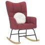 Silla mecedora de tela rojo vino tinto de , Mecedoras - Ref: Foro24-4016792, Precio: 116,81 €, Descuento: %