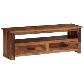 Mueble de TV de madera maciza 118x30x40 cm en Muebles TV | Comprar online en Foru.es
