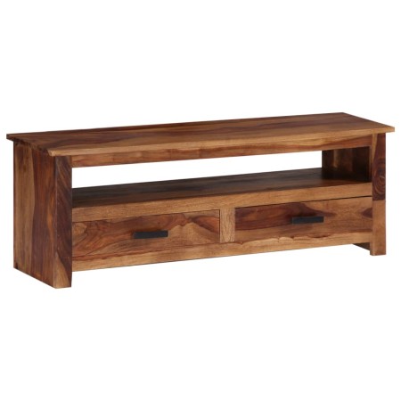 Mueble de TV de madera maciza 118x30x40 cm en Muebles TV | Comprar online en Foru.es