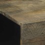 Mesa de centro madera maciza de mango gris claro 100x54x40 cm de , Mesas de centro - Ref: Foro24-4017804, Precio: 136,13 €, D...