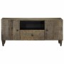 Mueble de TV madera maciza de mango gris claro 105x33,5x46 cm de , Almacenamiento para CD y DVD - Ref: Foro24-4017806, Precio...