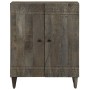 Aparador de madera maciza de mango gris claro 60x33,5x75 cm de , Taquillas y armarios de almacenamiento - Ref: Foro24-4017794...