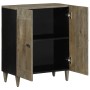 Aparador de madera maciza de mango gris claro 60x33,5x75 cm de , Taquillas y armarios de almacenamiento - Ref: Foro24-4017794...