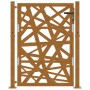 Puerta de jardín de acero desgastado diseño ligero 105x130 cm de , Puertas de jardín - Ref: Foro24-4100955, Precio: 209,91 €,...