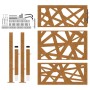 Puerta de jardín de acero desgastado diseño ligero 105x130 cm de , Puertas de jardín - Ref: Foro24-4100955, Precio: 209,91 €,...
