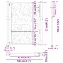 Puerta de jardín de acero desgastado diseño ligero 105x130 cm de , Puertas de jardín - Ref: Foro24-4100955, Precio: 209,91 €,...