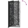 Puerta de jardín de diseño con raíl de acero negro 105x205 cm de , Puertas de jardín - Ref: Foro24-4100983, Precio: 244,42 €,...