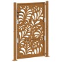 Puerta de jardín de acero desgastado diseño ondulado 105x155 cm de , Puertas de jardín - Ref: Foro24-4100976, Precio: 217,97 ...