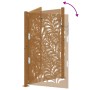 Puerta de jardín de acero desgastado diseño ondulado 105x155 cm de , Puertas de jardín - Ref: Foro24-4100976, Precio: 217,97 ...