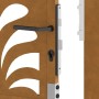 Puerta de jardín de acero desgastado diseño ondulado 105x155 cm de , Puertas de jardín - Ref: Foro24-4100976, Precio: 217,97 ...