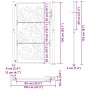 Puerta de jardín de acero desgastado diseño ondulado 105x155 cm de , Puertas de jardín - Ref: Foro24-4100976, Precio: 217,97 ...