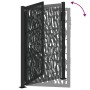 Puerta de jardín negra con diseño de carril de acero 105x155 cm de , Puertas de jardín - Ref: Foro24-4100981, Precio: 194,69 ...