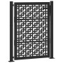 Puerta de jardín diseño en cruz de acero negra 105x130 cm de , Puertas de jardín - Ref: Foro24-4101000, Precio: 212,65 €, Des...