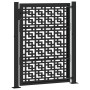 Puerta de jardín diseño en cruz de acero negra 105x130 cm de , Puertas de jardín - Ref: Foro24-4101000, Precio: 212,65 €, Des...