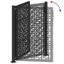 Puerta de jardín diseño en cruz de acero negra 105x130 cm de , Puertas de jardín - Ref: Foro24-4101000, Precio: 212,65 €, Des...
