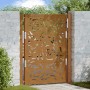 Puerta de jardín diseño llama acero desgastado 105x130 cm de , Puertas de jardín - Ref: Foro24-4100995, Precio: 208,46 €, Des...