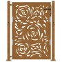 Puerta de jardín diseño llama acero desgastado 105x130 cm de , Puertas de jardín - Ref: Foro24-4100995, Precio: 208,46 €, Des...