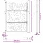 Puerta de jardín diseño llama acero desgastado 105x130 cm de , Puertas de jardín - Ref: Foro24-4100995, Precio: 208,46 €, Des...
