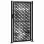 Puerta de jardín diseño en cruz de acero negra 105x180 cm de , Puertas de jardín - Ref: Foro24-4101002, Precio: 264,22 €, Des...