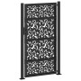 Puerta de jardín de diseño de hojas de acero negra 105x180 cm de , Puertas de jardín - Ref: Foro24-4100962, Precio: 254,66 €,...