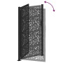 Puerta de jardín de diseño de hojas de acero negra 105x180 cm de , Puertas de jardín - Ref: Foro24-4100962, Precio: 254,66 €,...