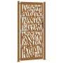 Puerta de jardín diseño con listón acero desgastado 105x205 cm de , Puertas de jardín - Ref: Foro24-4100988, Precio: 271,68 €...