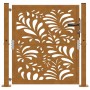 Puerta de jardín de acero desgastado diseño ondulado 105x105 cm de , Puertas de jardín - Ref: Foro24-4100974, Precio: 166,13 ...