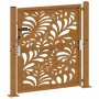 Puerta de jardín de acero desgastado diseño ondulado 105x105 cm de , Puertas de jardín - Ref: Foro24-4100974, Precio: 166,13 ...