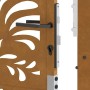 Puerta de jardín de acero desgastado diseño ondulado 105x105 cm de , Puertas de jardín - Ref: Foro24-4100974, Precio: 166,13 ...