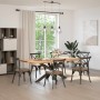 Pata mesa comedor forma araña natural 150x78x(72-73) cm acero de , Patas para mesas - Ref: Foro24-4013119, Precio: 178,26 €, ...