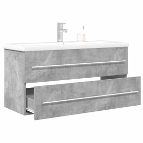 Set muebles de baño 2 piezas madera contrachapada gris hormigón de , Muebles de baño - Ref: Foro24-3324963, Precio: 341,62 €,...