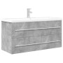 Set muebles de baño 2 piezas madera contrachapada gris hormigón de , Muebles de baño - Ref: Foro24-3324963, Precio: 341,62 €,...