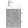 Set muebles de baño 2 piezas madera contrachapada gris hormigón de , Muebles de baño - Ref: Foro24-3324963, Precio: 341,62 €,...