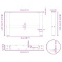 Patas de mesa de centro blanco 2uds acero 50x(30-31) cm de , Patas para mesas - Ref: Foro24-4013261, Precio: 61,24 €, Descuen...