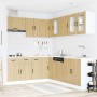 Mueble cocina Kalmar roble sonoma 11 pzas madera contrachapada de , Armarios de cocina - Ref: Foro24-3314914, Precio: 703,63 ...