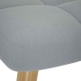 Sillón mecedora con taburete tela gris claro de , Mecedoras - Ref: Foro24-4016800, Precio: 162,25 €, Descuento: %