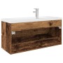 Mueble lavabo con lavabo integrado y grifo madera vieja de , Tocadores de baño - Ref: Foro24-3328937, Precio: 350,00 €, Descu...