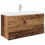 Mueble lavabo con lavabo integrado y grifo madera vieja de , Tocadores de baño - Ref: Foro24-3328935, Precio: 318,70 €, Descu...