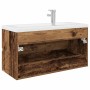 Mueble lavabo con lavabo integrado y grifo madera vieja de , Tocadores de baño - Ref: Foro24-3328935, Precio: 318,70 €, Descu...