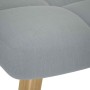 Sillón de relax con taburete tela gris claro de , Sillones - Ref: Foro24-4016778, Precio: 153,45 €, Descuento: %