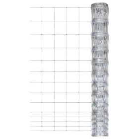 Galvanized silver steel garden fence 50 m 150 cm by vidaXL, fence panels - Ref: Foro24-149507, Price: 127,85 €, Discount: %