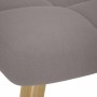 Sillón de relax con taburete de tela gris taupé de , Sillones - Ref: Foro24-4016784, Precio: 136,73 €, Descuento: %
