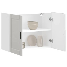 Armario pared cocina Porto madera ingeniería blanca alto brillo de , Armarios de cocina - Ref: Foro24-854069, Precio: 86,95 €...